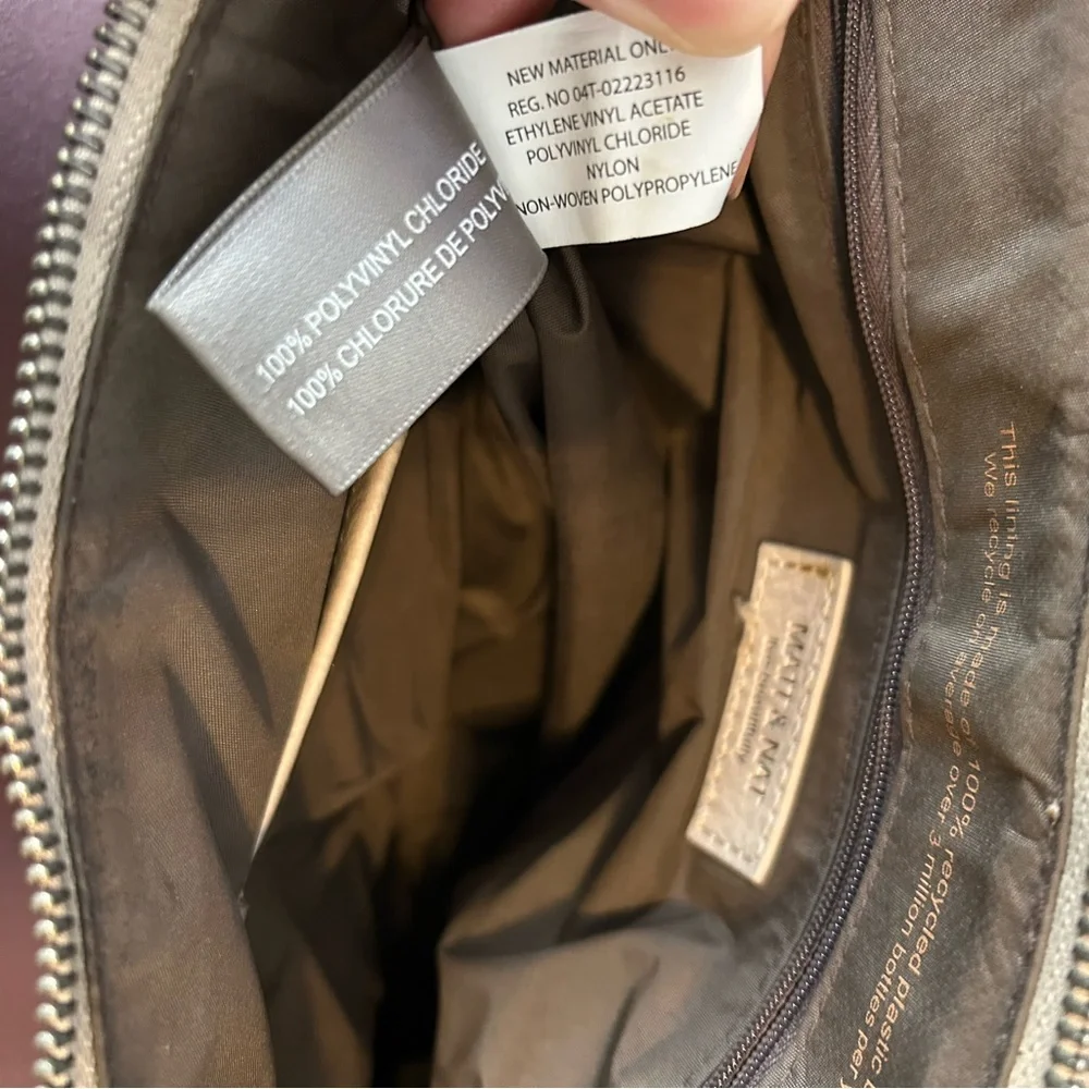 Matt & Nat Beige Crossbody Bag Vegan Leather Purse